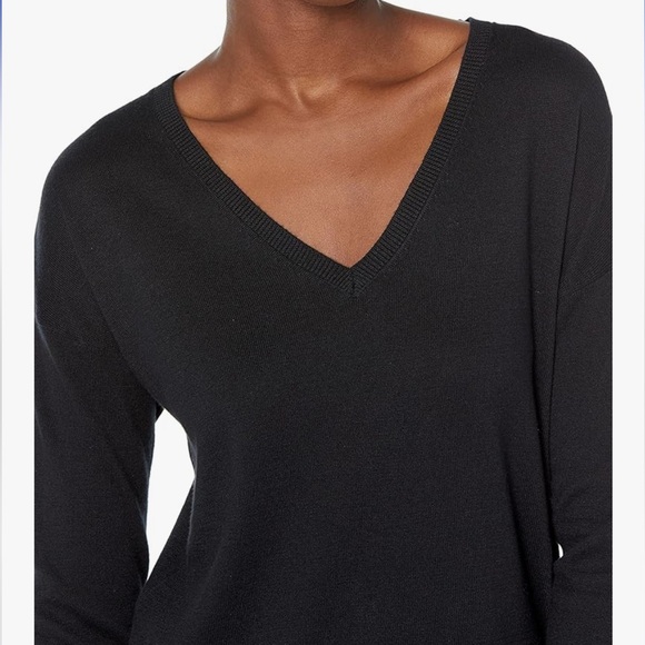 Amazon Essentials Women's Lightweight Long-Sleeve Black V-Neck Tunic Sweater XXL - Picture 1 of 7